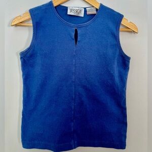 Jessica Sport Blue Knit Top